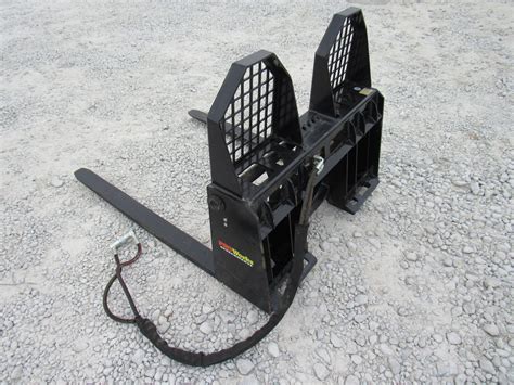 walk behind skid steer backet fork attachmant|Walk Through Pallet Fork Attachment .